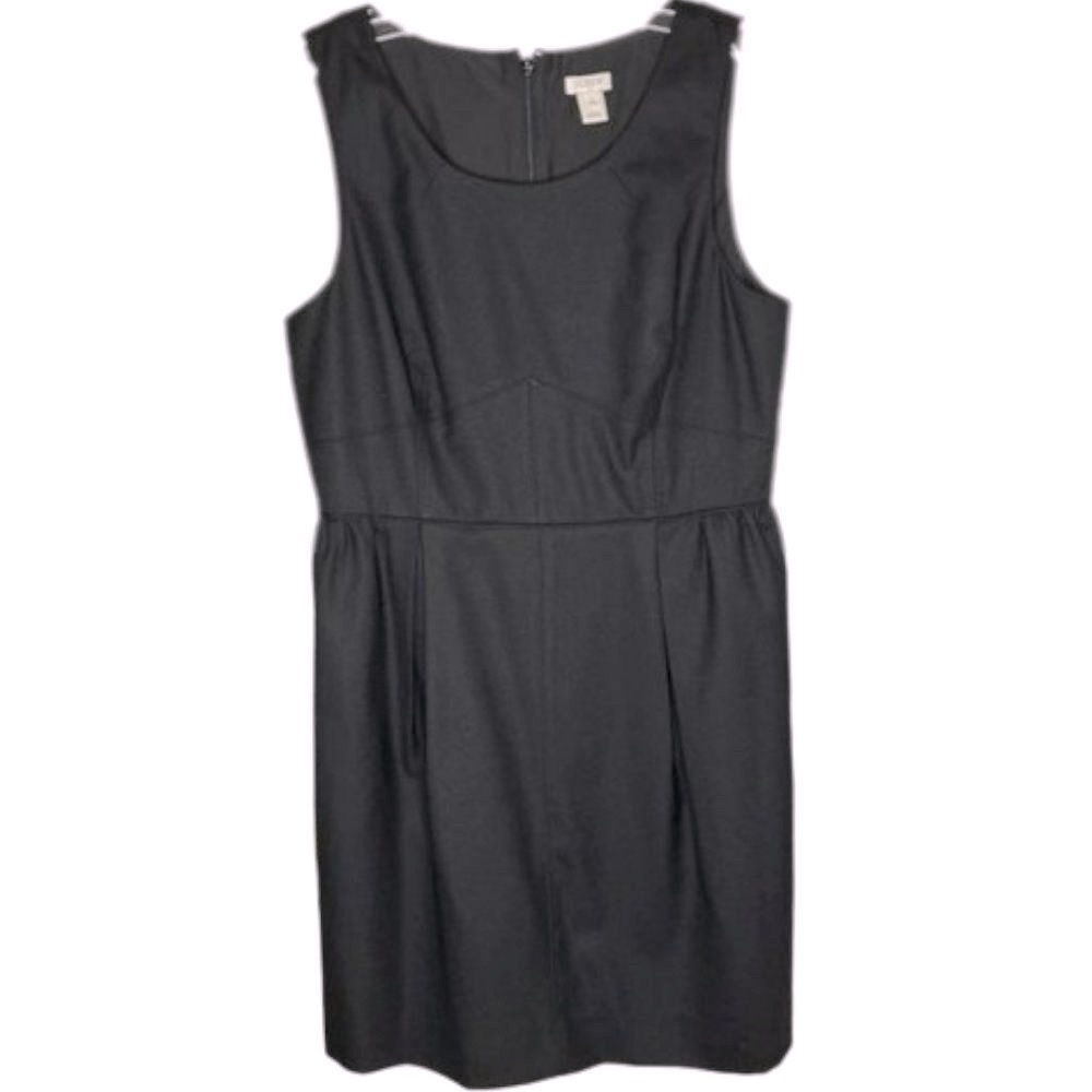J. Crew Factory Versatile Sleveless Wool Blend Dress - Black - 12P
